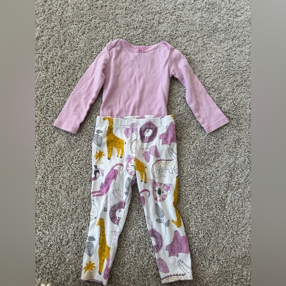 Carter’s Baby Girl 3-Piece Outfit Set - Giraffe & Stripes - Size 24 Months - Picture 6 of 11